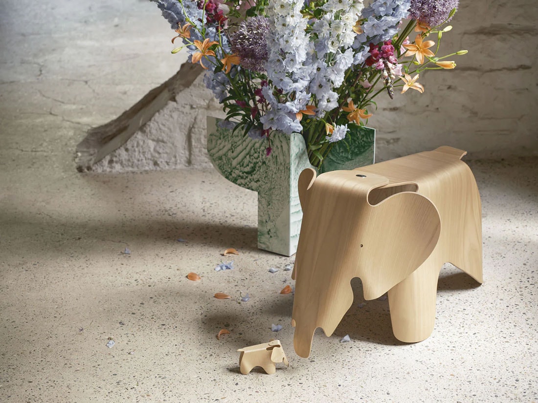 Eames Elephant Plywood チェスナット イームズ エレファントスツール
