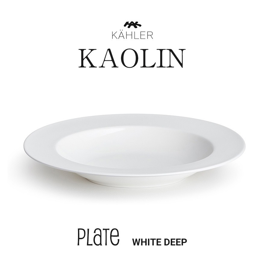 KAHLER �����顼 ������� �ץ졼�� �ǥ����� �ۥ磻�� 16008<br>kaolin �� �ơ��֥륦���� ���� ����ץ� Plate �ܡ�����㥤�� �Żҥ�󥸲� �������� Cecilie Manz �����ꥨ �ޥ�� �ڥ���ӥ˼����б����ʡۡ�RCP��