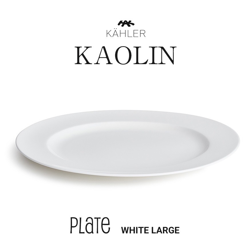 KAHLER �����顼 ������� �ץ졼�� �顼�� �ۥ磻�� 16007 280mm<br>kaolin �� �ơ��֥륦���� ���� ����ץ� L������ Plate �ܡ�����㥤�� �Żҥ�󥸲� �������� Cecilie Manz �����ꥨ �ޥ�� �ڥ���ӥ˼����б����ʡۡ�RCP��