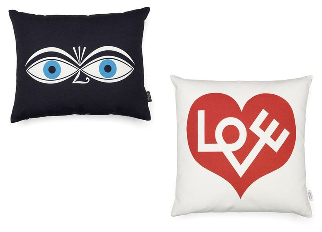 Vitra ヴィトラ Graphic Print Pillows Eyes Love Heart Alexander