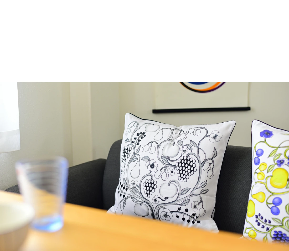 �ڥ��С��Τߡۡ�KUOVI ���������� �������㡼�� ���å���� ORCHARD �ѥ�ƥ��å�����45x45cm �ե��֥�å� ����ƥꥢ