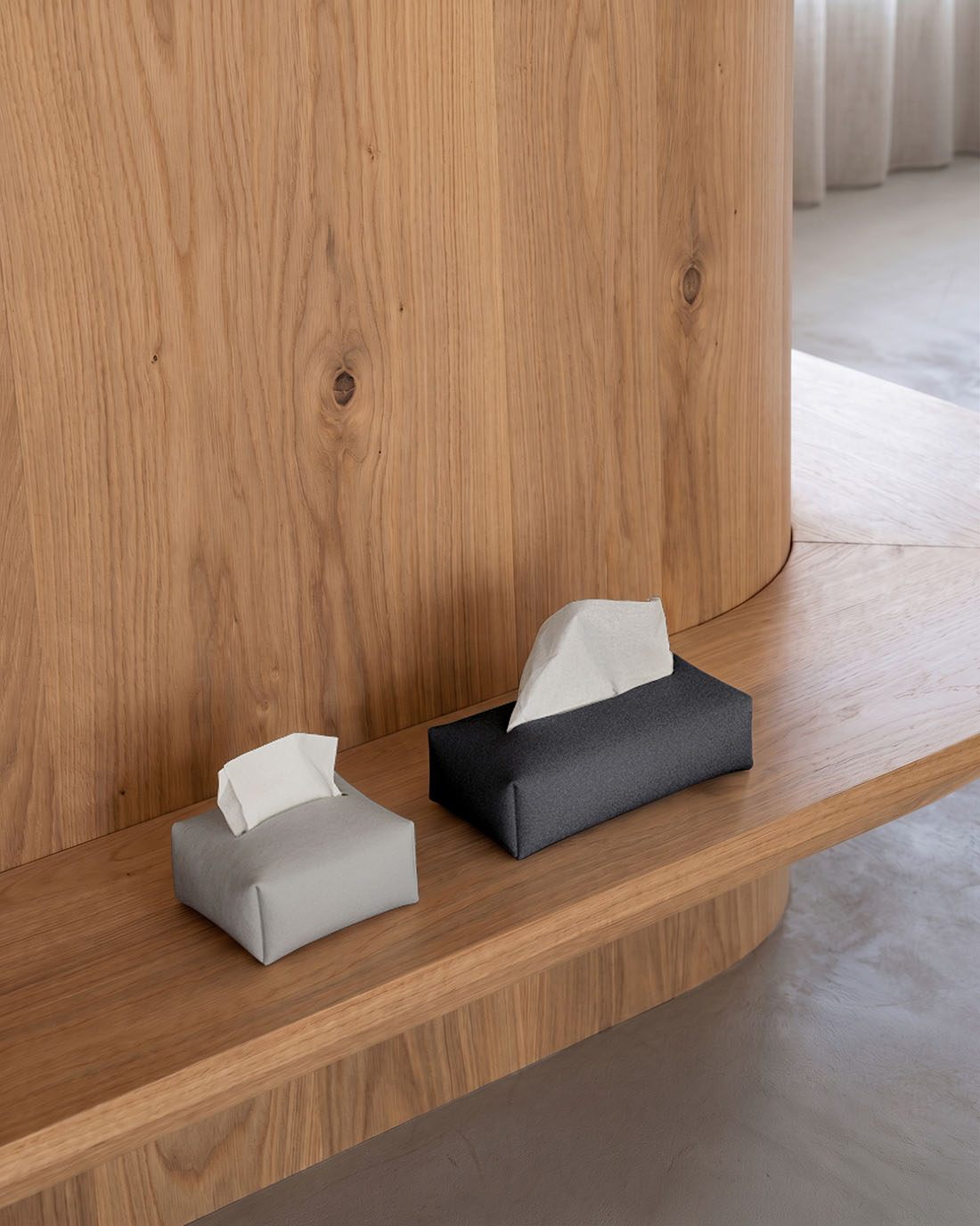 MOHEIM モヘイム TISSUE COVER fog ティッシュカバー フォグ スエード