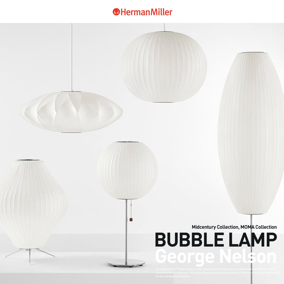 スマート電球プレゼント】NELSON BUBBLE LAMP ネルソン・バブルランプ