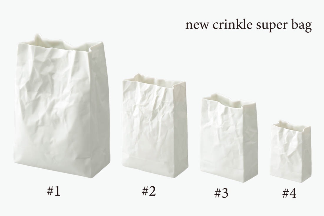 小松誠　クリンクル花器　セラミックジャパン セラミック・ジャパン クリンクル new crinkle super bag #3 小松誠