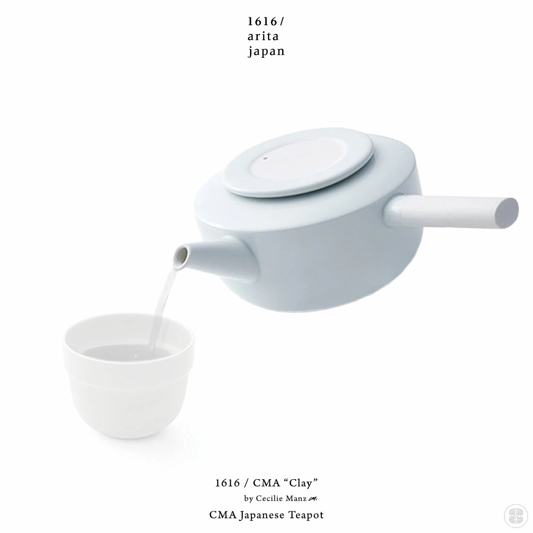 1616/arita japan/CMA “Clay”/CMA CMA Japanese Teapot/Cecilie Manz/イチロクイチロクアリタジャパン/ジャパニーズ ティーポット/急須/セシリエ・マンツ/百田陶園/佐賀県/有田焼