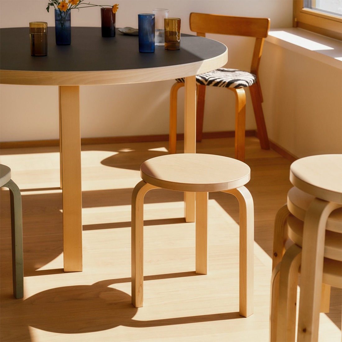 �ڥݥ��ȥ����ɥץ쥼��ȡ�artek ����ƥå� Stool60 ���ġ���60 �磻��ɥС��� 3��­ ���������������� Alvar Aalto