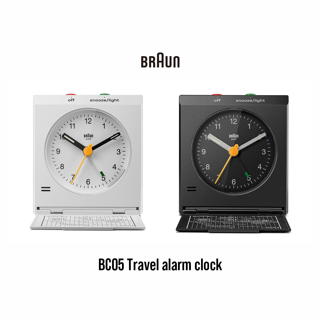 BRAUN ブラウン BC05 Travel alarm clock Dieter Rams ディーター・ラムス Dietrich Lubs