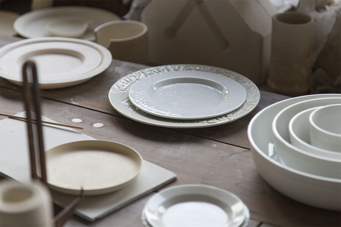 2016 arita リムプレート　240mm x2 2016 / arita japan 】Rim Plate 180 TY/008 Gray 柳原照弘 有田焼