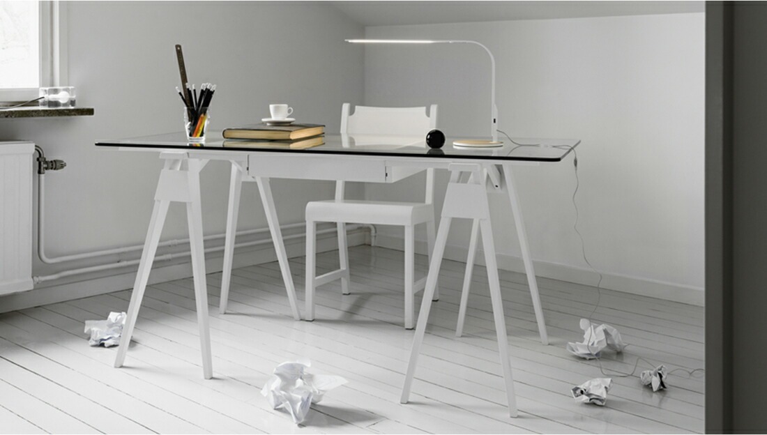 ��������Բġۡ�Design House Stockholm/�ǥ�����ϥ��� ���ȥå��ۥ���Arco desk white �ۥ磻��<Br>Chuck Mack/�ơ��֥�/�����˥󥰥ơ��֥�/��/�̲�/�ȶ��RCP�� ��������Բġ�