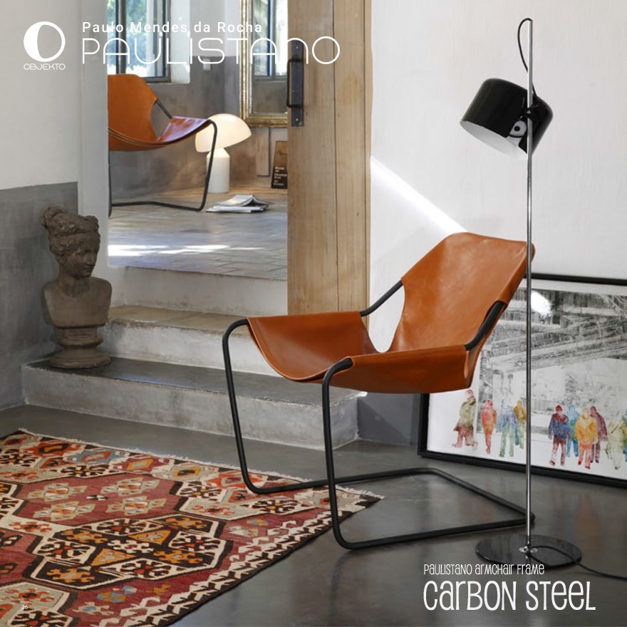 代引き不可】【OBJEKTO】Paulistano Armchair アームチェア カーボン