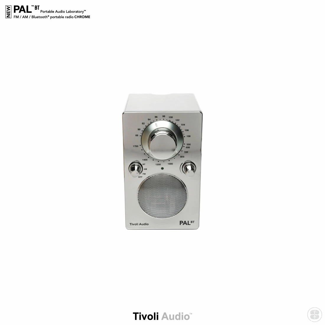 Tivoli Audio/NEW PAL BT/CHROME/Portable Speaker/Bluetooth/AM/FM