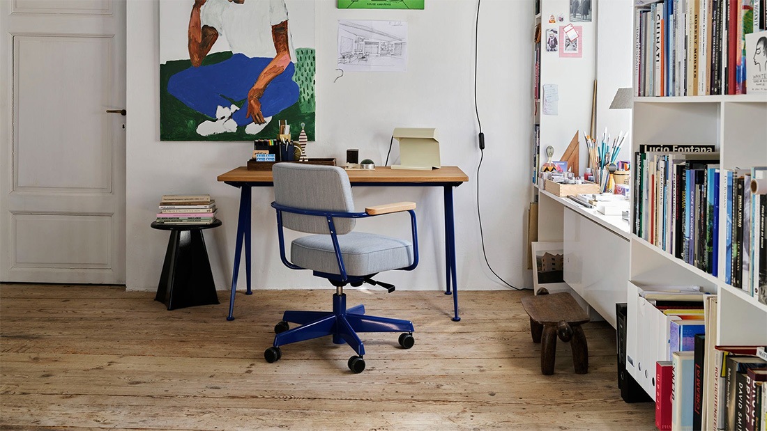 vitra �����ȥ� Tabouret Metalliqu ���֥�᥿�꡼�� Jean Prouve ����󡦥֥롼���� ���ġ��� 