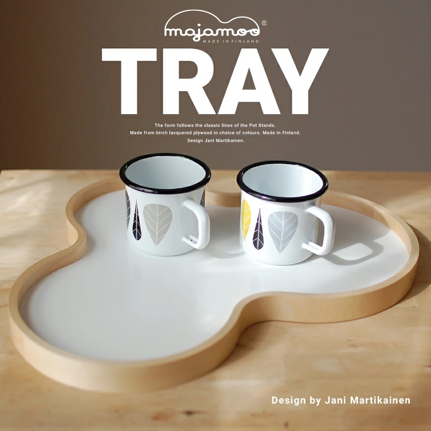 新品未使用　マヤムー　白樺のトレイ　Astia アスティア　ブラック　21cm majamoo/マヤムー】白樺のトレイ マヤムーデザイン<br>木製/ヤニ