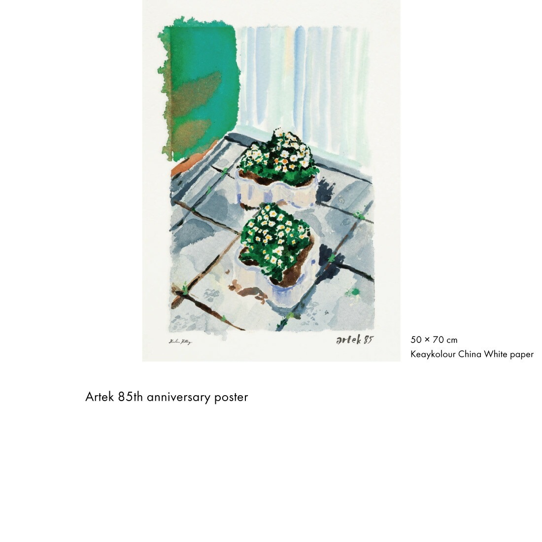 ��artek/����ƥå��ۥ���ƥå�85��ǯ�ݥ�����/�����꡼�ʡ��إ�٥�/Artek 85 Anniversary Poster/Karoliina Hellberg/50cm��70cm