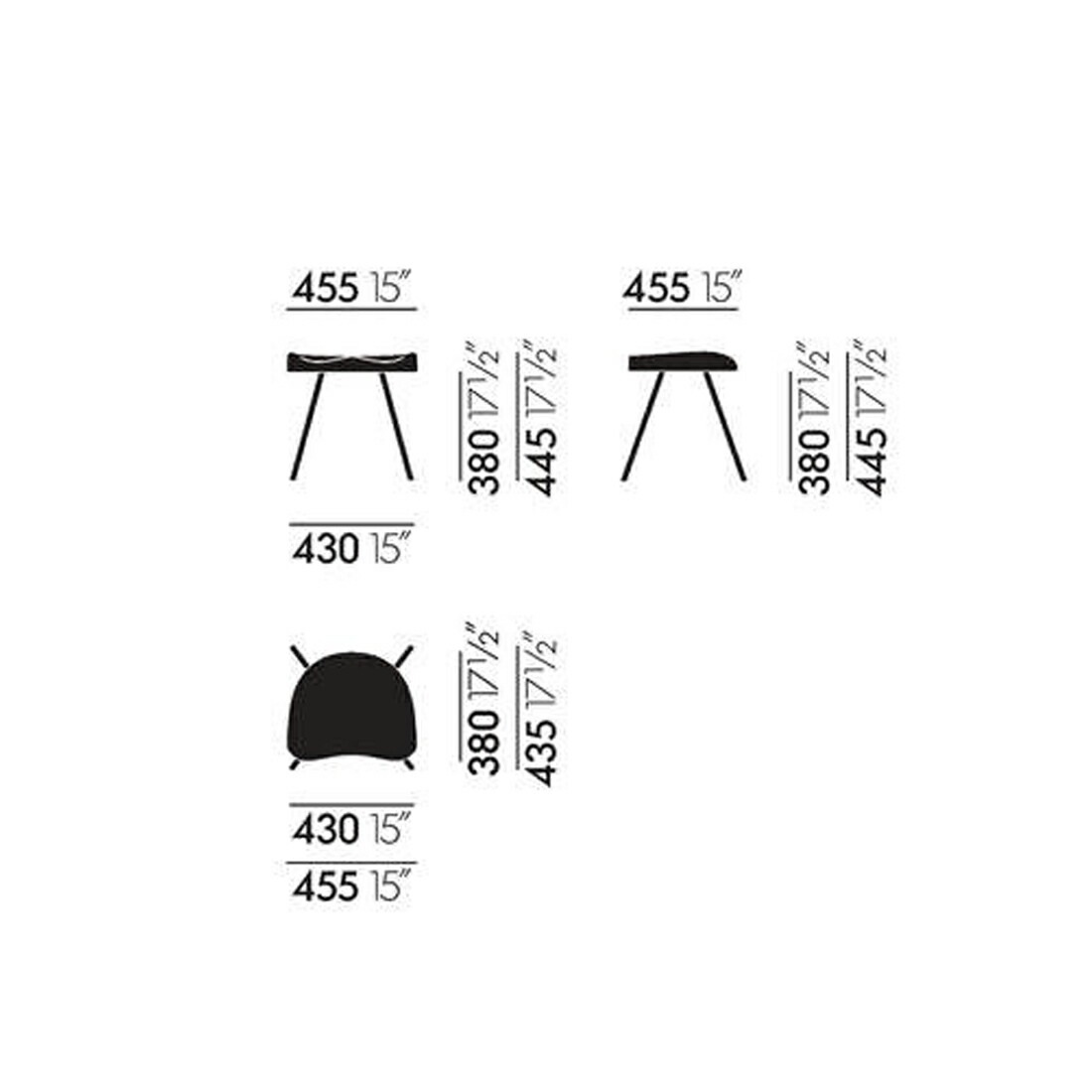 vitra �����ȥ� Tabouret N��307 ���֥� N��307 Jean Prouve ����󡦥֥롼���� ���ġ��� 