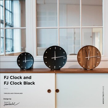 �ڳݤ��եå��ץ쥼��ȡۡ�ARCHITECTMADE/�������ƥ��ȥᥤ�ɡ�FJ Clock Black-25/Finn Juhl/�ե��󡦥桼��/�������륯���å�/�ɳݤ�����/���å���/�֥�å�/����