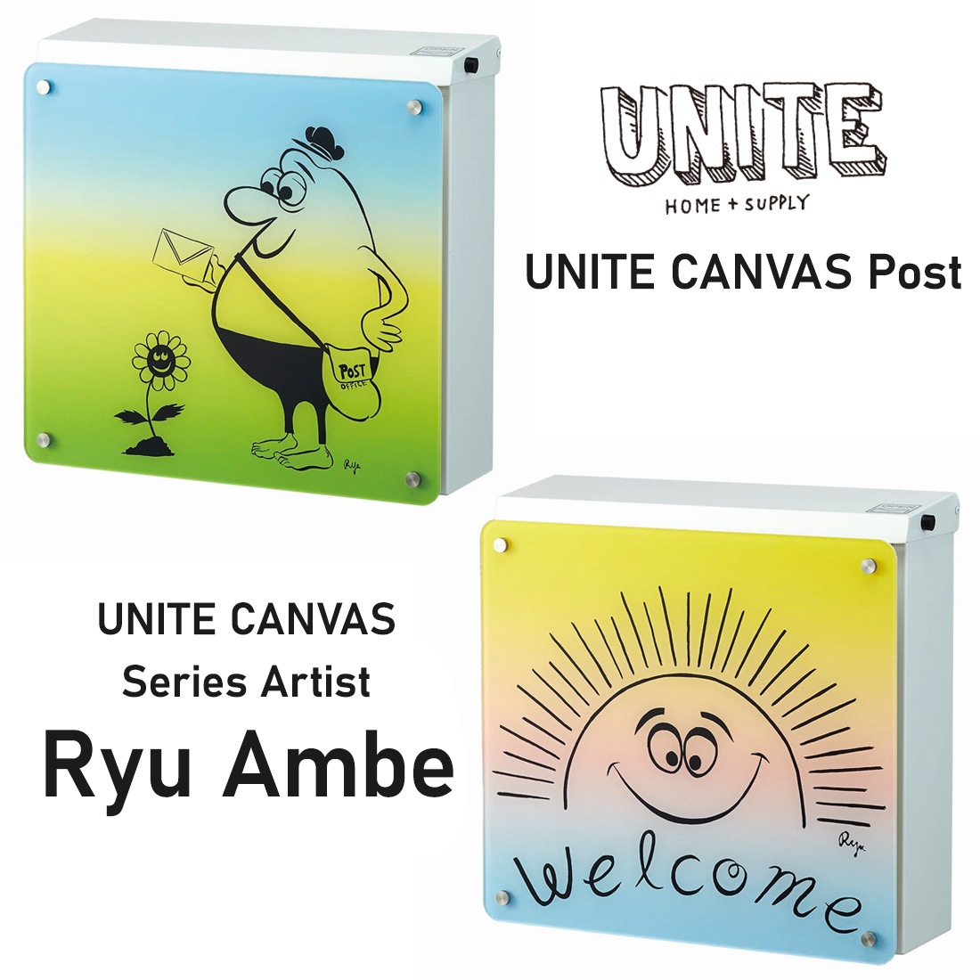 UNITE CANVAS �ݥ��� �ɳݤ� ������� ������ ��ʥ��� �����Х� ͹�ؼ��� �ۥ磻�� �֥�å� �֥饦�� �ȡ����� ����٥�奦 Ryu Ambe<br><br>6�ͤΥ����ƥ����Ȥˤ��������դ�������ѥͥ�