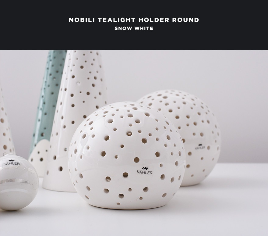 ��SALE�ۥ����ݥ��Բ� KAHLER �����顼 NOBILI ROUND 692415 �ƥ����饤�ȥۥ���� SMALL SNOW WHITETEALIGHT HOLDER �����顼 S������ ���⡼�� �Υӥ� �����ɥ�ۥ������󥿥� �����ɥ� �̲� �ǥ�ޡ���