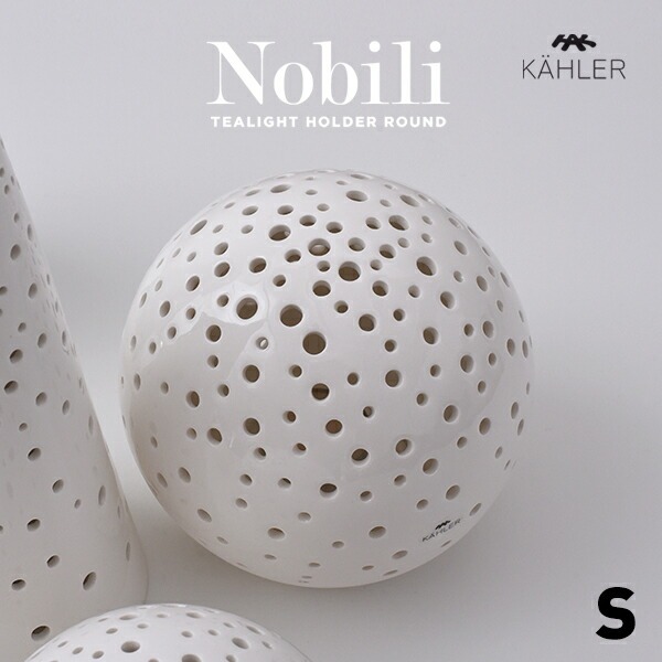 ��SALE�ۥ����ݥ��Բ� KAHLER �����顼 NOBILI ROUND 692415 �ƥ����饤�ȥۥ���� SMALL SNOW WHITETEALIGHT HOLDER �����顼 S������ ���⡼�� �Υӥ� �����ɥ�ۥ������󥿥� �����ɥ� �̲� �ǥ�ޡ���