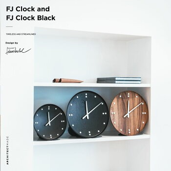 ��ARCHITECTMADE/�������ƥ��ȥᥤ�ɡ�FJ Clock Black-35/Finn Juhl/�ե��󡦥桼��/�������륯���å�/�ɳݤ�����/���å���/�֥�å�/�����ڥ���ӥ˼����б����ʡۡ�RCP��