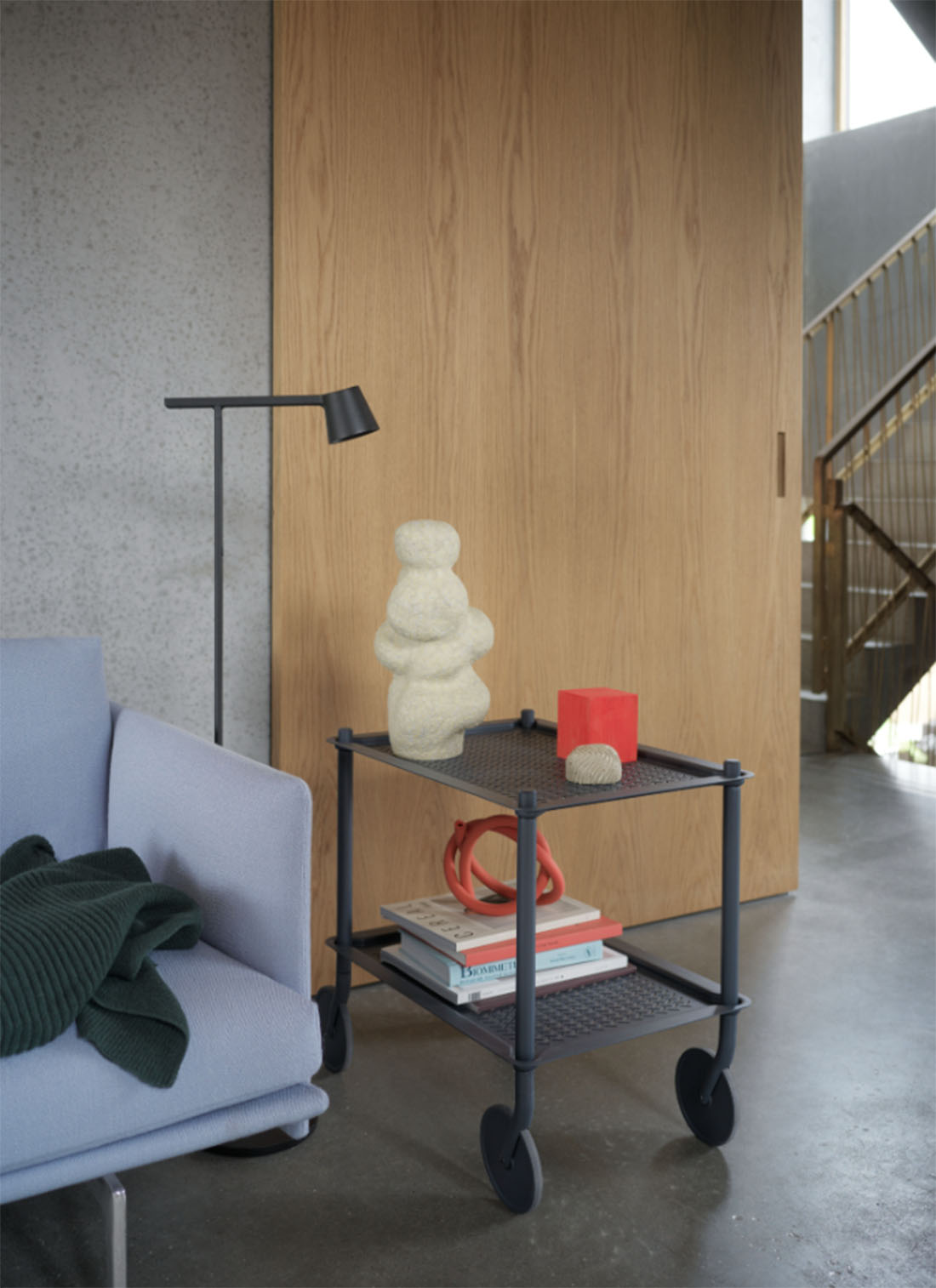 MUUTO ムート Flow Trolley 2-LAYER フロウ トロリー 2段 Normal Studio ノーマルスタジオ 物置 ワゴン カート ストレージ オフィス