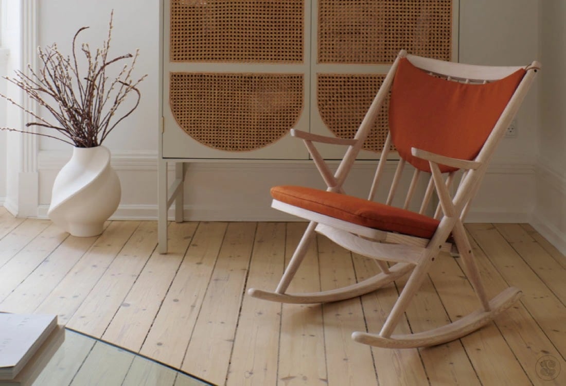 greenholt FRANK's ROCKING Chair Frank Reenskaug Ribaco グリーン