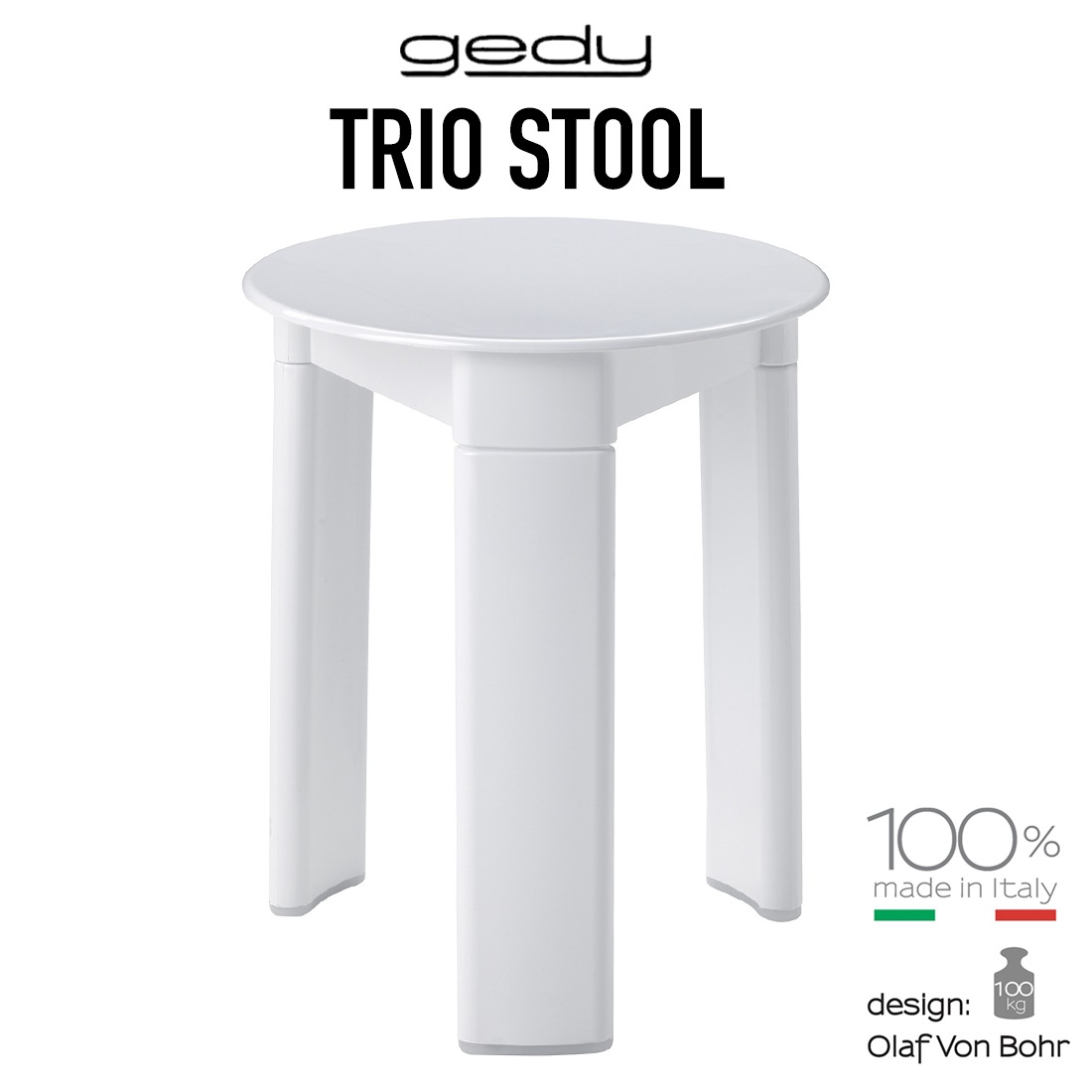 gedy ���ǥ� �ȥꥪ���ġ��� TRIO STOOL �ػ� �����ɥơ��֥� �� �ۥ磻�� Olaf Von Bohr ����ա��ե��󡦥ܥ� �����ꥢ<br><br>�����ɥơ��֥�ˤ�������Υץ饹���å����ġ���