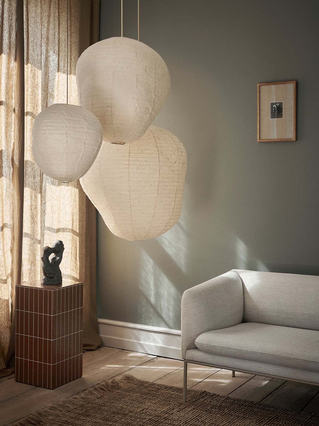 ferm LIVING �ե������ӥ� Kurbis Lampshade �����ӥ� ���ץ�������  40/60/80cm ���� �̲� �ڥ����ȥ饤��