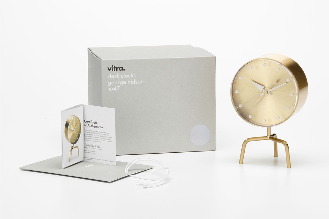 vitra �����ȥ� Desk Clocks �ǥ��������å� Tripod Clock �ȥ饤�ݥå� �����å� �֤����� ������ George Nelson ���硼�����ͥ륽�� �ͥ륽�󥯥��å�<br><br>���硼�����ͥ륽�󤬥ǥ����󤷤�����ƥꥢ���������꡼�֥ǥ��������å���