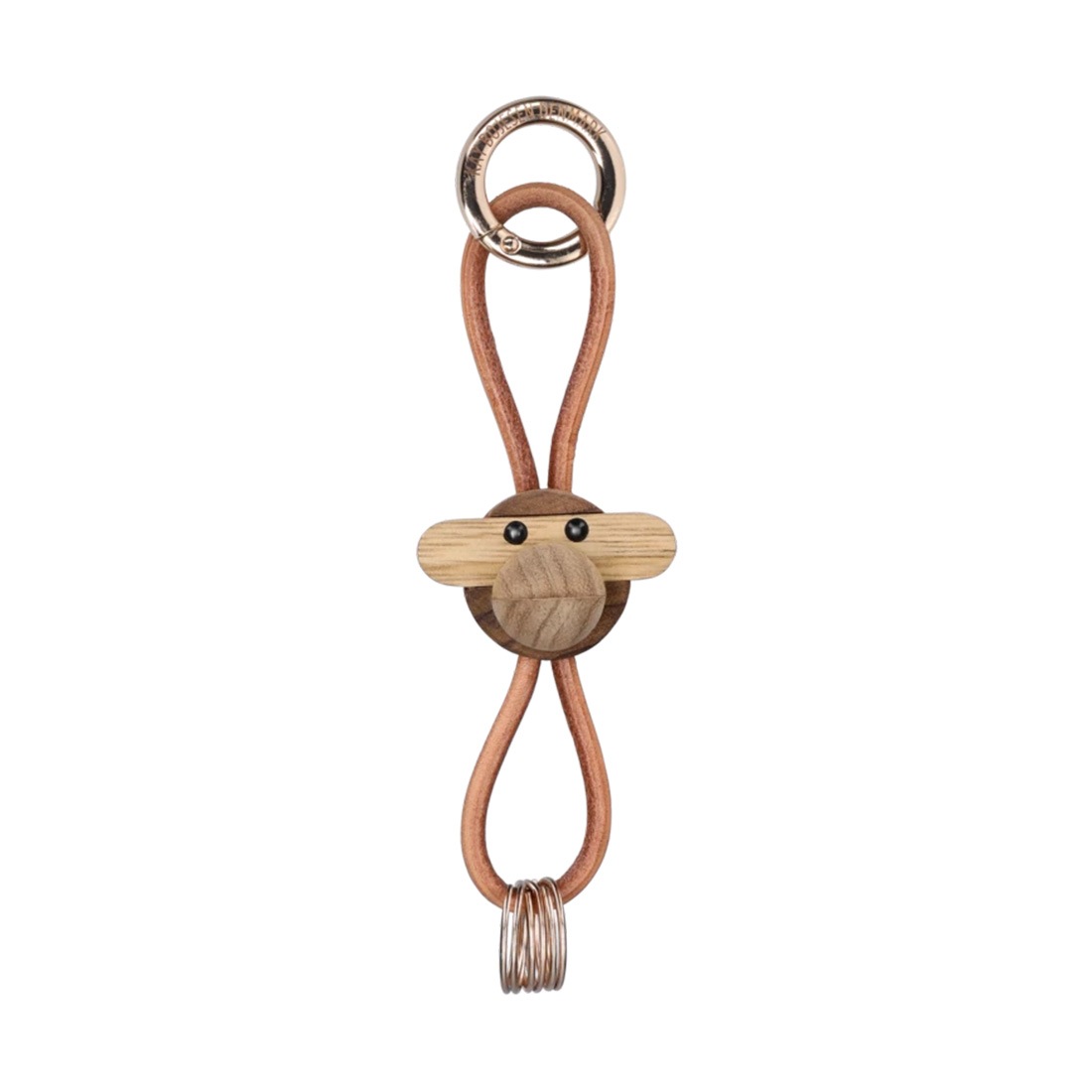 KAY BOJESEN DENMARK カイ･ボイスン デンマーク Monkey keychain モンキー キーチェーン ゴールド シルバー レザー 木製 キーホルダー キーリング<br>カイ・ボイスンが愛するクラシックなアイテム