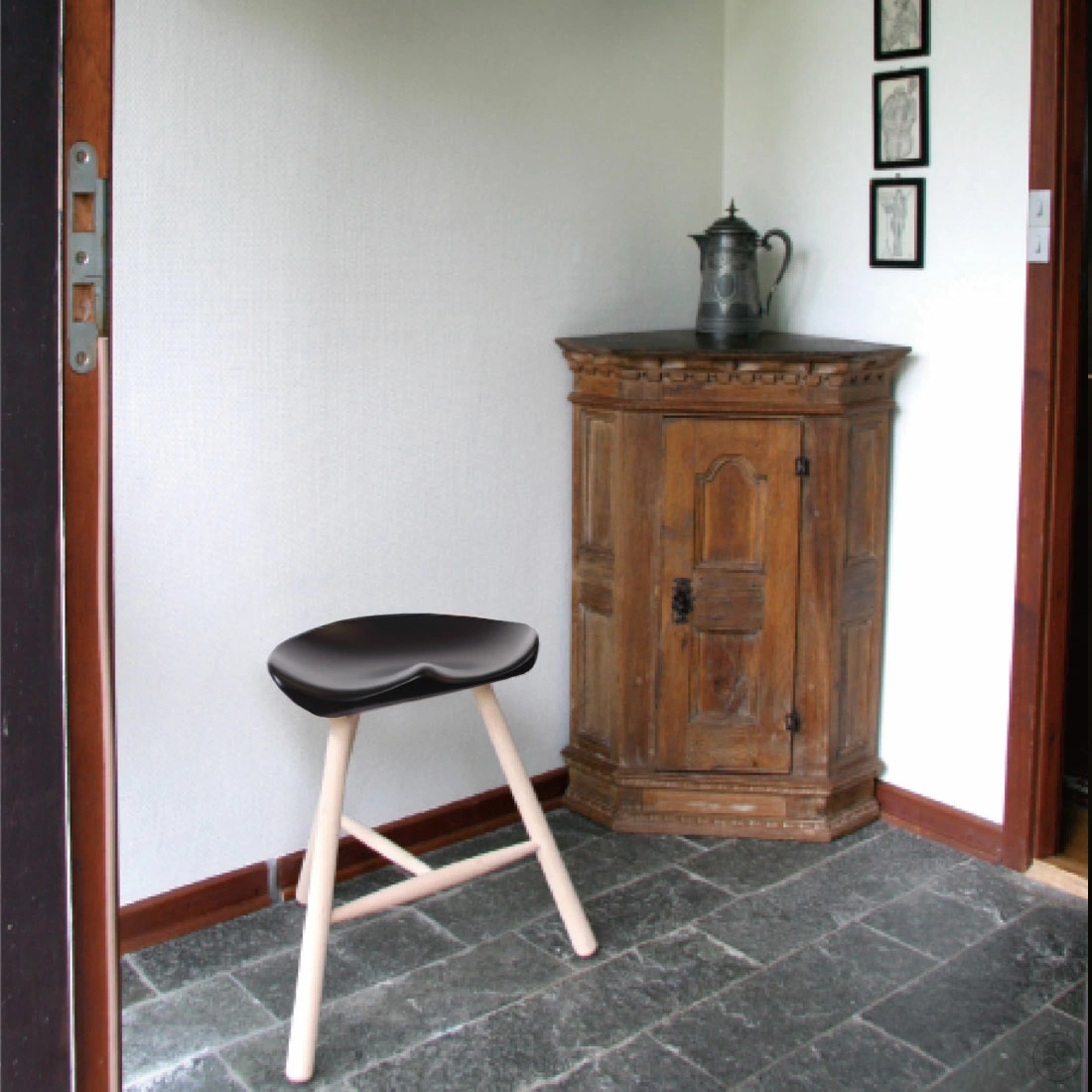 WERNER/SHOEMAKER CHAIR/NO.49/BLACK SEAT/Lars Werner/Chair/Stool/��ʡ�/���塼�᡼����������/�֥�å�������/�顼������ʡ�/������/���ġ���/�ػ�