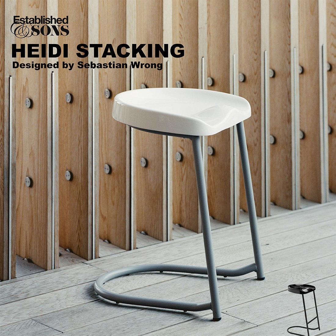 Established&Sons Heidi ハイジ 椅子 木製 スツール#02 Established&Sons HEIDI STACKING ハイジ スタッキング Sebastian