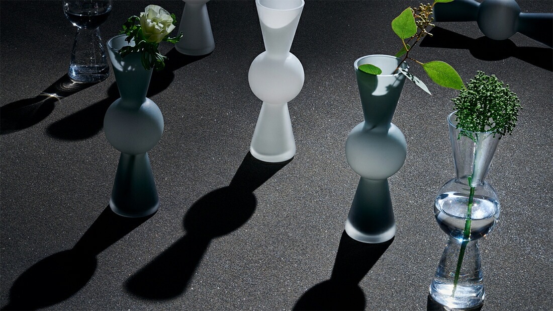 ��Design House Stockholm�� Bon Bon Vase clear �ܥ�ܥ�١��������ꥢ<br>Eva Schild ������ ����� ���� �ִ� �庹�� ���饹 �̲� �ǥ�����ϥ������ȥå��ۥ��ڥ���ӥ˼����б����ʡۡ�RCP��