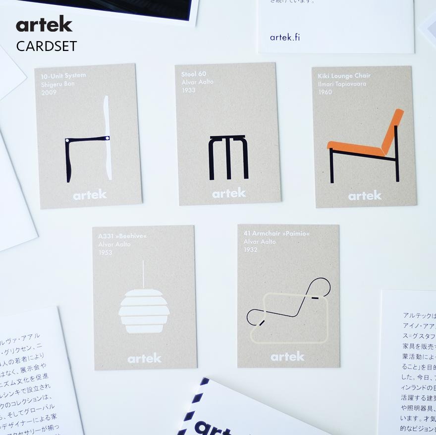 ڥݥȥɥץ쥼ȡۡartek/ƥåۥɥå DIN A6 10.514.8cm/륯꡼ 5祻åAlvar Aalto/ /stool60/̲/ե/ץ쥼ȡRCP