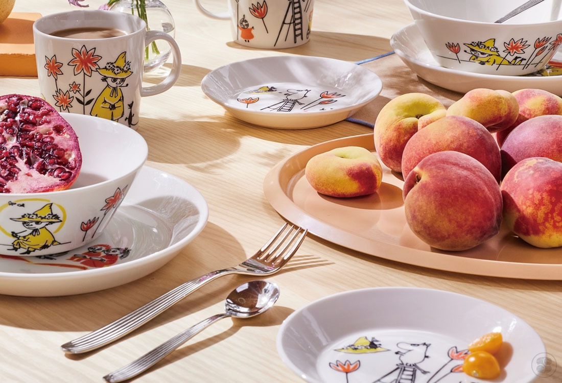 Moomin by Arabia × the Red Cross/Plate 19cm ABC Snufkin/Tove