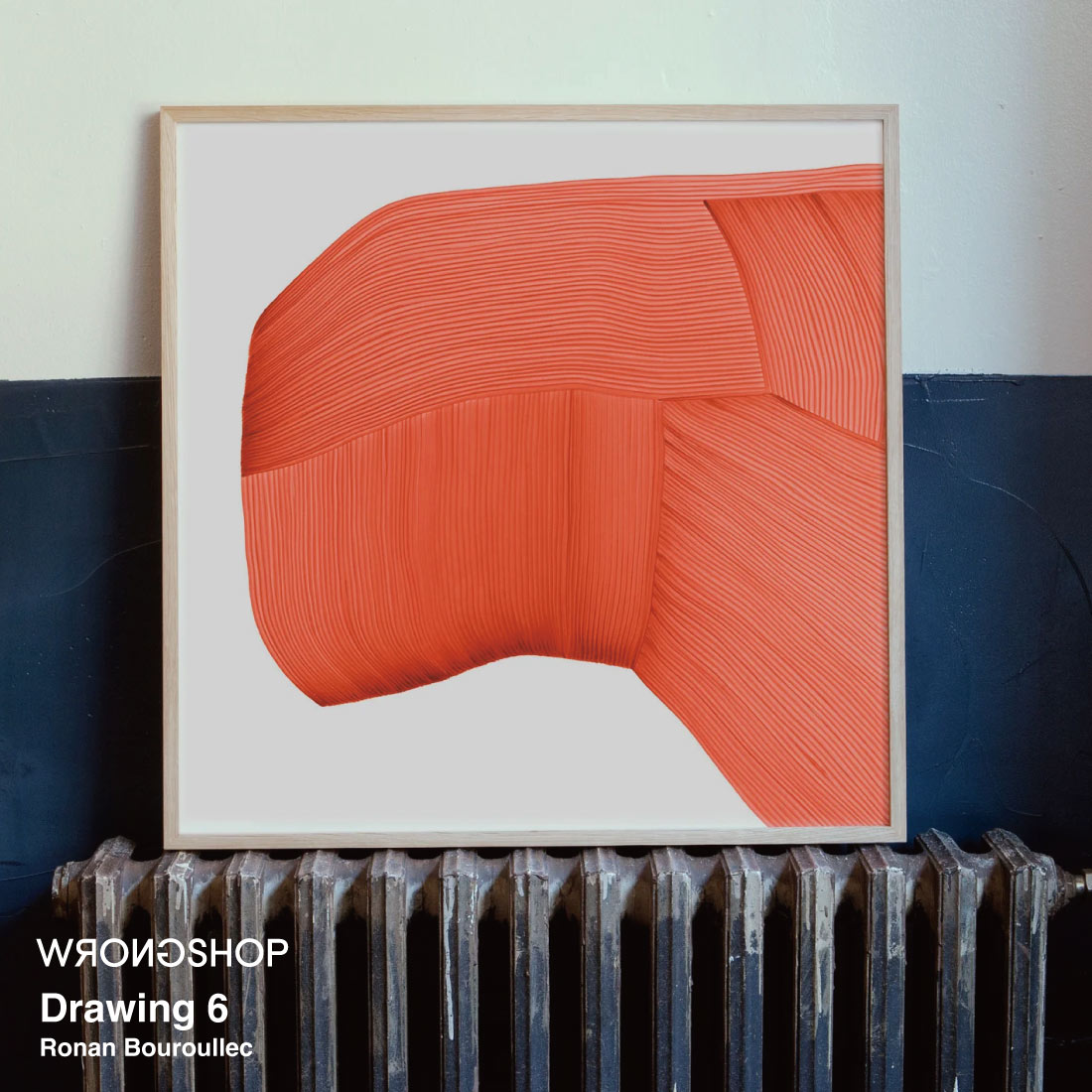 【特注フレームセット】Drawing6 ポスター / WRONGSHOP ロングショップ / Ronan Bouroullec ロナンブルレック