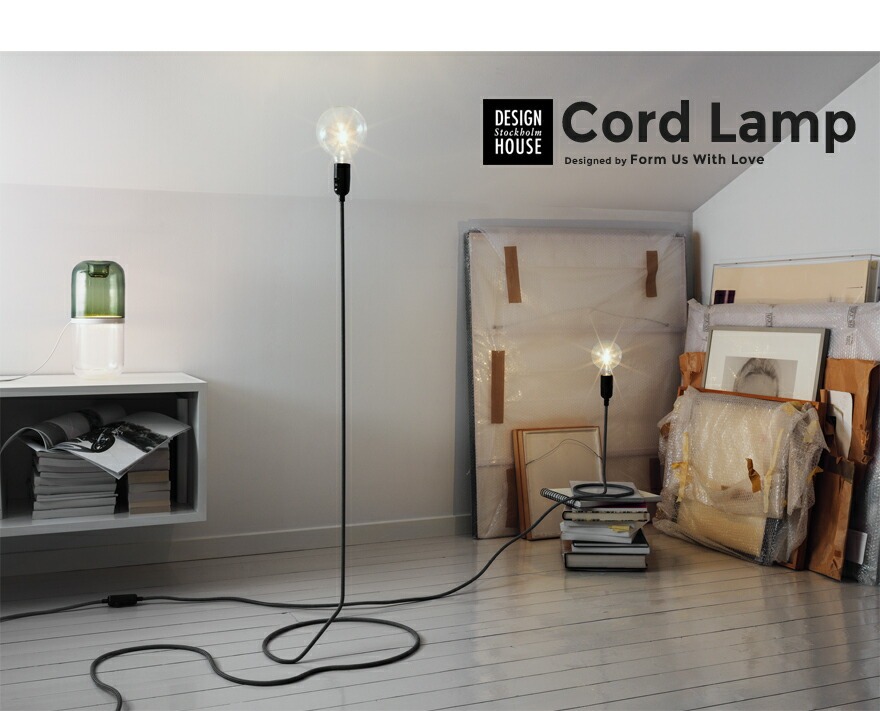 ԲġۡDesign House StockholmCORD LAMP ɥ<br>Designed by FORM US WITH LOVE/ե/ɥ/̲/ǥϥ ȥåۥ/ŵ/RCP