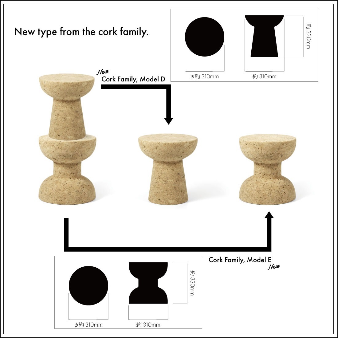 Vitra �����ȥ� Cork Family ���륯�ե��ߥ꡼ ���ġ���<br>�����ȥ� Jasper Morrison �ػ� ���� �����ɥơ��֥�ڥ���ӥ˼����б����ʡ�