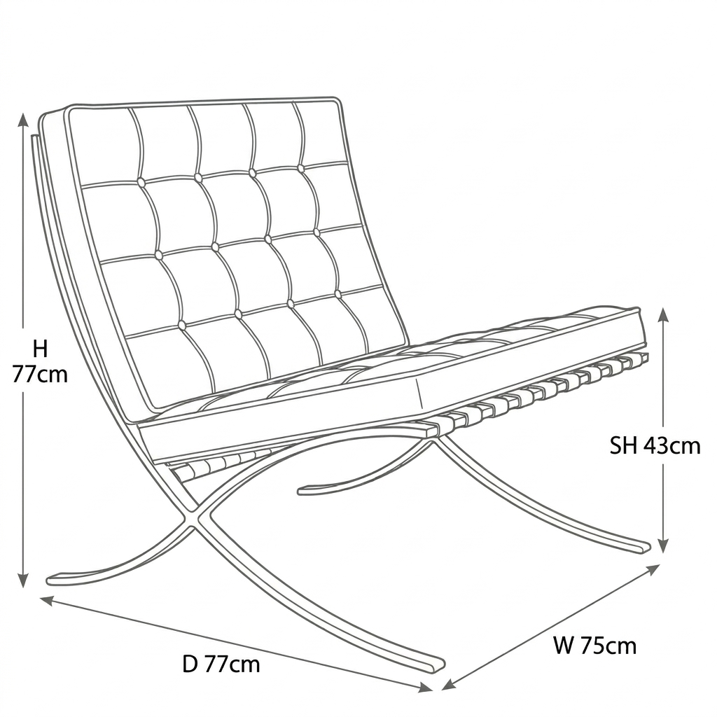 Barcelona Chair バルセロナチェア / Knoll ノル / Ludwig Mies van
