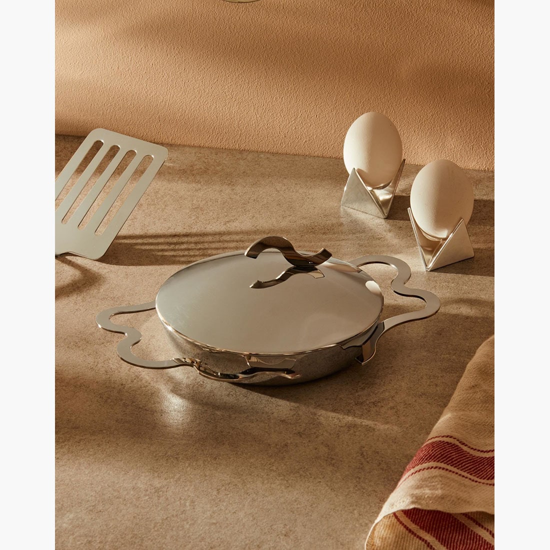 Alessi アレッシ Tegamino テガミーノ EGG PAN WITH TWO HANDLES