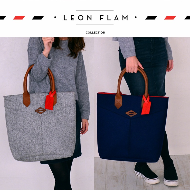 LEON FLAM �쥪��ե�� SANTIAGO SHOPPING BAG �ȡ��ȥХå�/�ե��<br>�ڥ���ӥ˼����б����ʡۡ�RCP�ۡ�smtb-TK��