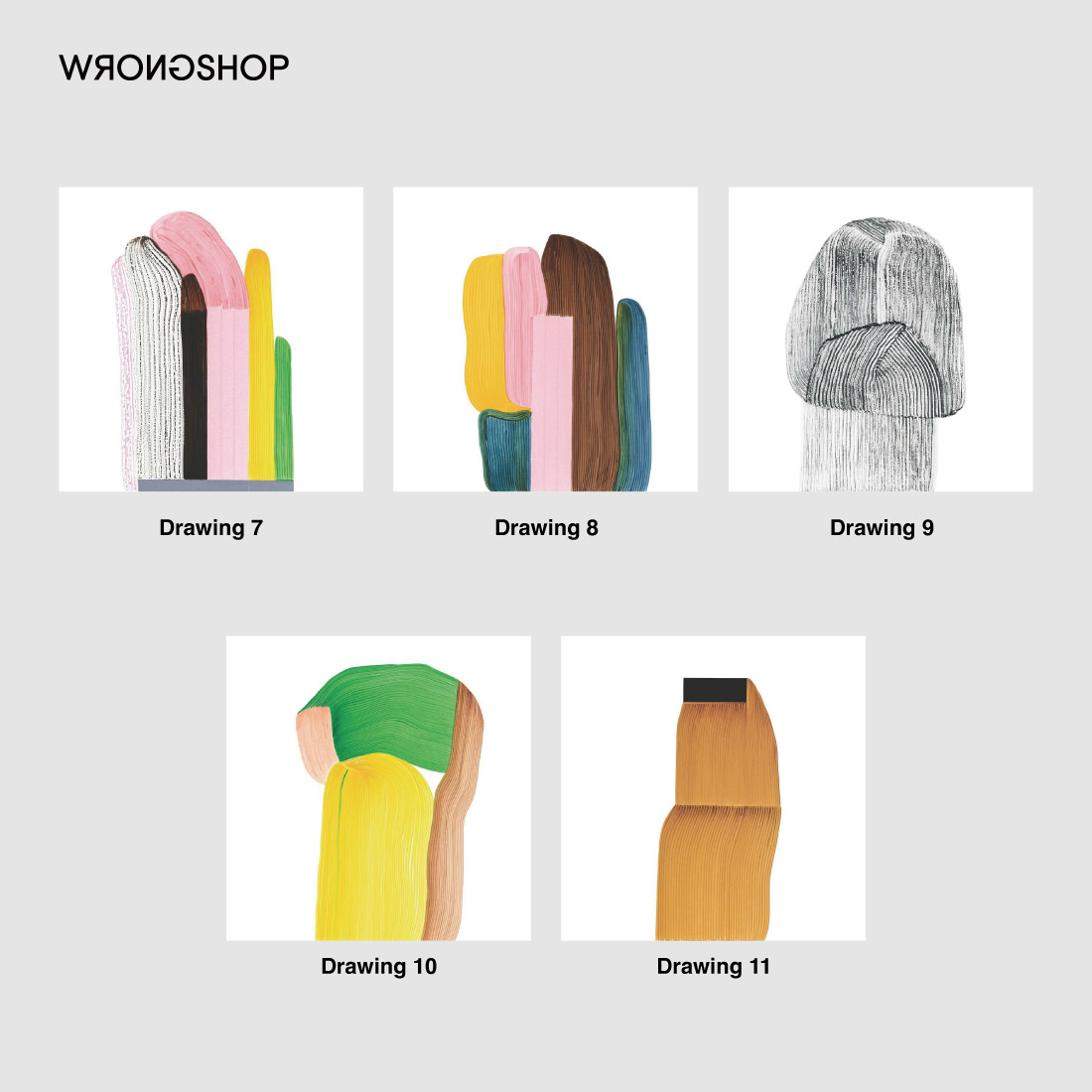 特注フレームセット】Drawing28 ポスター / WRONGSHOP ロングショップ