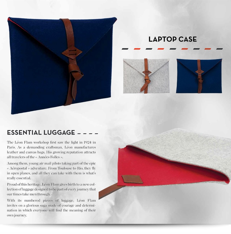 LEON FLAM �쥪��ե�� LAPTOP CASE ��åץȥåץ�����/�ե��<br>�ڥ���ӥ˼����б����ʡۡ�RCP�ۡ�smtb-TK��