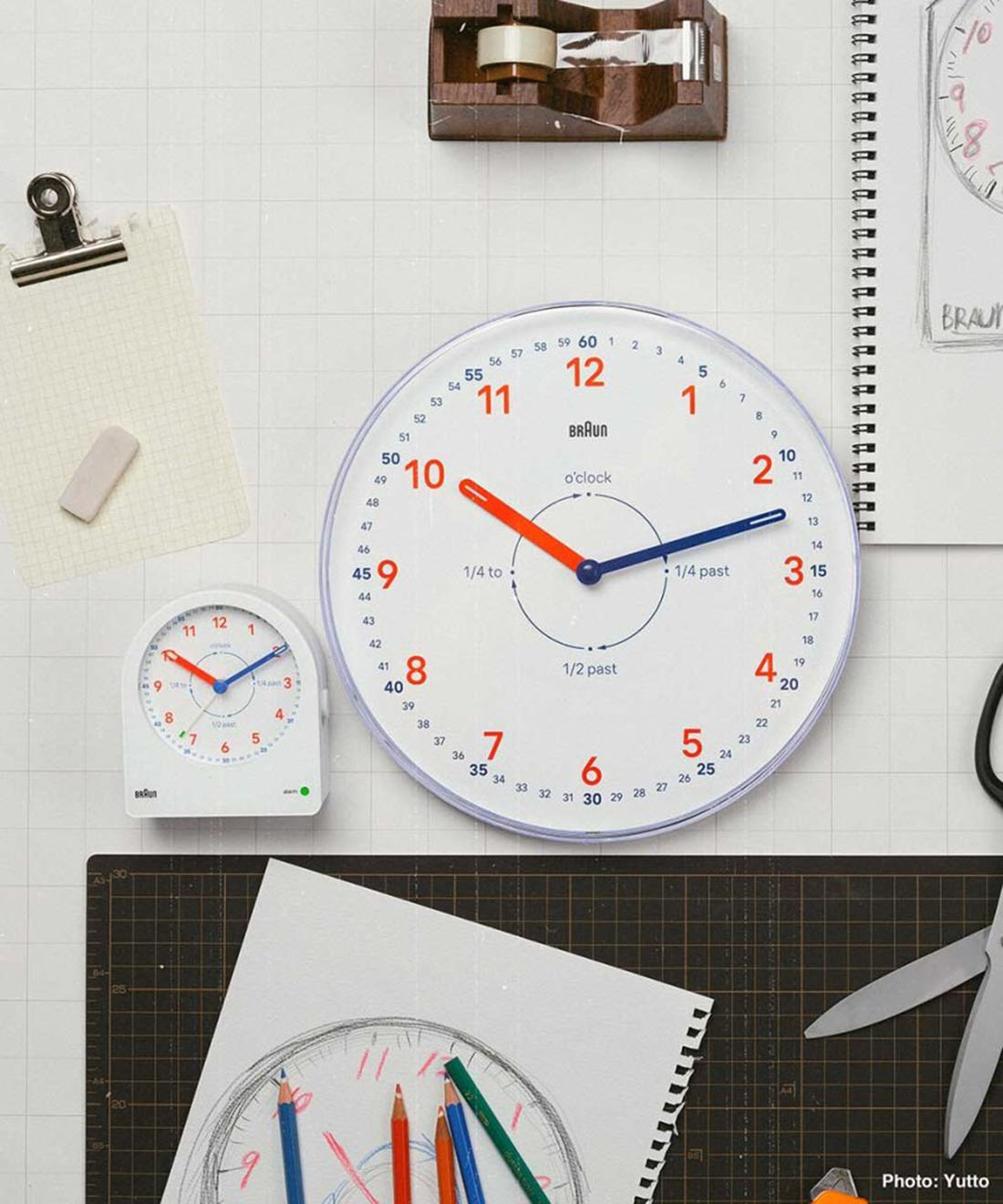�ڳݤ��եå��ץ쥼��ȡ�BRAUN �֥饦�� WALL CLOCK BC26TW Time Teacher ������ƥ������㡼 �������륯���å� �ǥ�����������ॹ ���ʥ��� �ɳݤ����� ñ������<br>���������ץ������Υǥ��������Ѥ����֥�����ƥ������㡼�ץ��꡼���ڥ��ե��ý���
