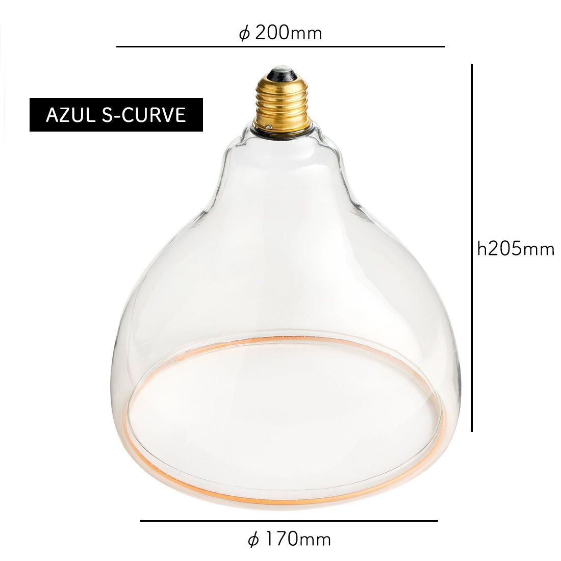 well lit ウェルリット AZURE S-CURVE アズール Sカーブ LED電球