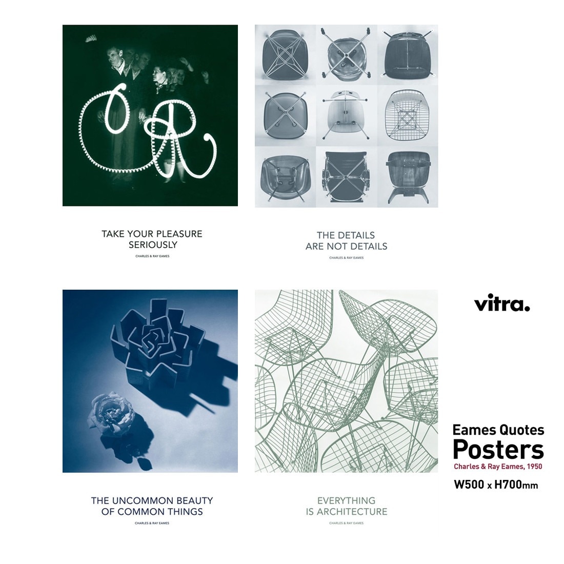 Vitra ヴィトラ Eames Quotes Posters ポスターイームズクォート<br