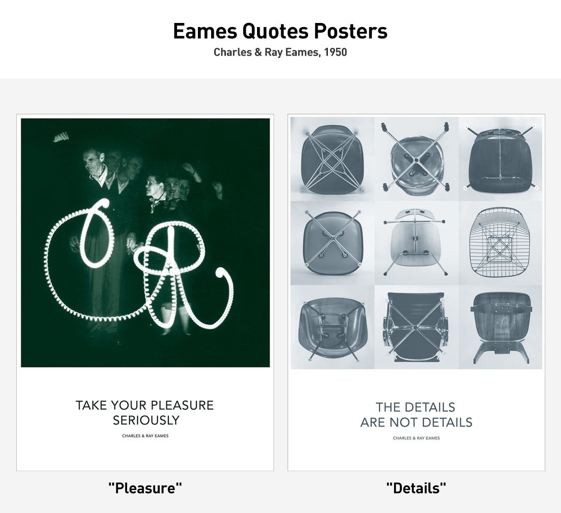 Vitra ヴィトラ Eames Quotes Posters ポスターイームズクォート<br