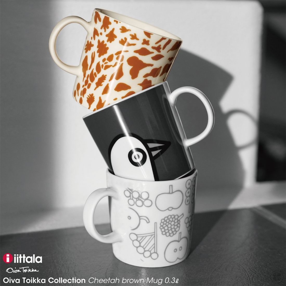 iittala/���å���/Oiva Toikka Collection/Cheetah brown/Mug 0.3l/�����С��ȥ��å����쥯�����/��������/�֥饦��/�ޥ�/300ml