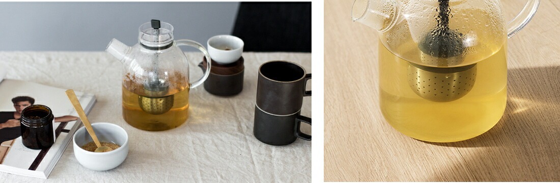 Audo Copenhagen ���ȥ�ƥ����ݥå�1.5L<br>kettle Teapot ���å��� �����󥸥ʥӥ���ǥ����� ���饹 �ƥ������å����ȥ졼�ʡ��դ� 4545129�ڥ���ӥ˼����б����ʡۡ�RCP��