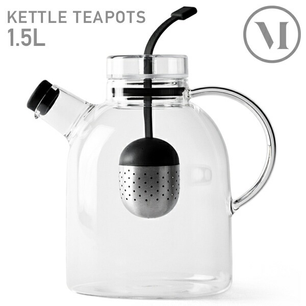 Audo Copenhagen ���ȥ�ƥ����ݥå�1.5L<br>kettle Teapot ���å��� �����󥸥ʥӥ���ǥ����� ���饹 �ƥ������å����ȥ졼�ʡ��դ� 4545129�ڥ���ӥ˼����б����ʡۡ�RCP��